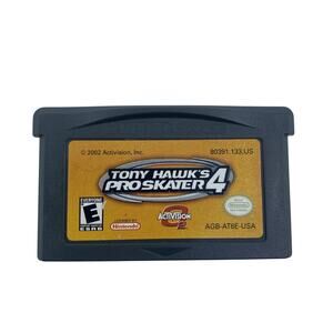 Tony Hawk's Pro Skater 4 Game Boy Advance GBA Cartridge Tested & Working